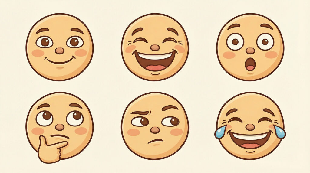 9 NanoBanana Pro - Emoji-Packs aus realen Gesichtern mit konsistenter Mimik