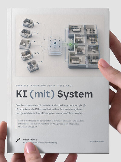 Cover des Praxisleitfadens KI (mit) System von Peter Krause